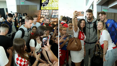FOTO Vatreni se vratili u domovinu: Petković dijelio autograme, Luka dobio ovacije!