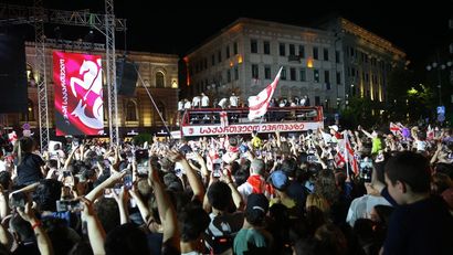 Tisuće navijača dočekalo Hviču i prijatelje: "Danas je čudo, ovo je Gruzija kakvu želim"