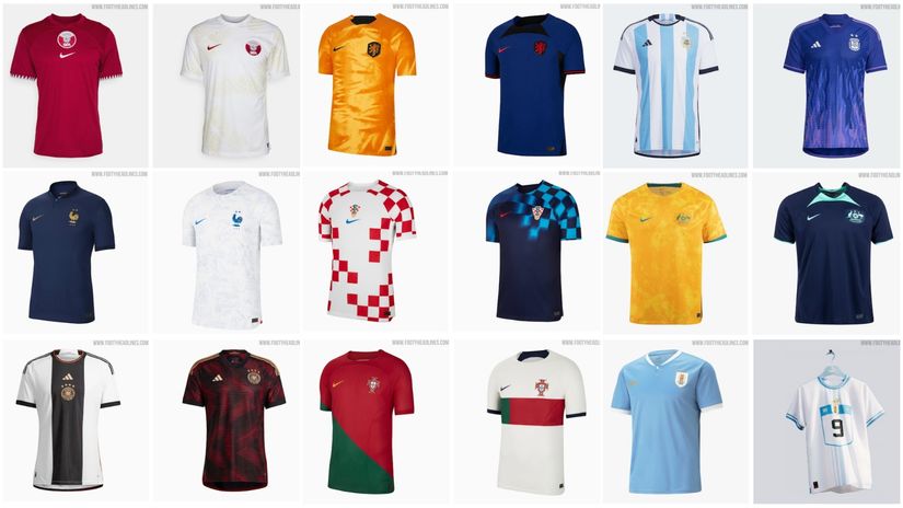 Predstavljamo sve dresove na Svjetskom prvenstvu: Hrvatski kvadratići najprepoznatljiviji, ističu se nizozemski, argentinski, portugalski i urugvajski