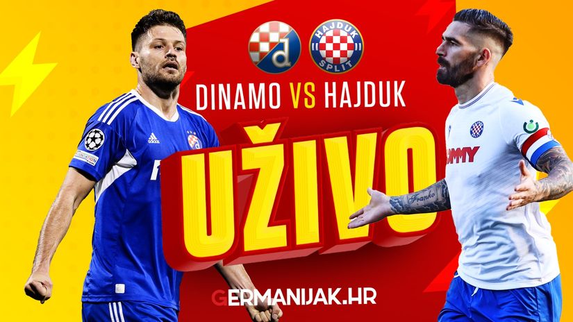Prva Hrvatska Liga - Početne postave za susret HNK Hajduk Split - NK Rijeka  (15:00)