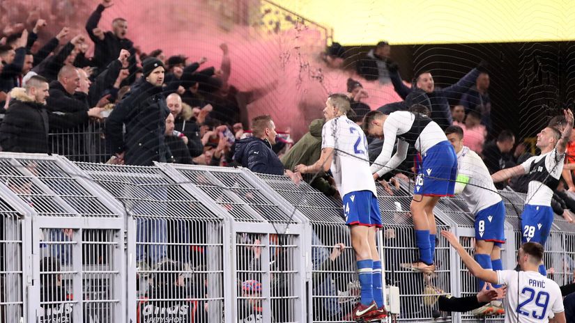 VIDEO Pogledajte slavlje navijača Hajduka u trenutku kad se izborio plasman u polufinale!