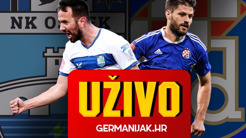 UŽIVO Osijek  - Dinamo 0-0,  Jakirović sa Šutalom na stoperu u prvih 11, Ristovski desno, Guedes na lijevom beku Bijelo-plavih