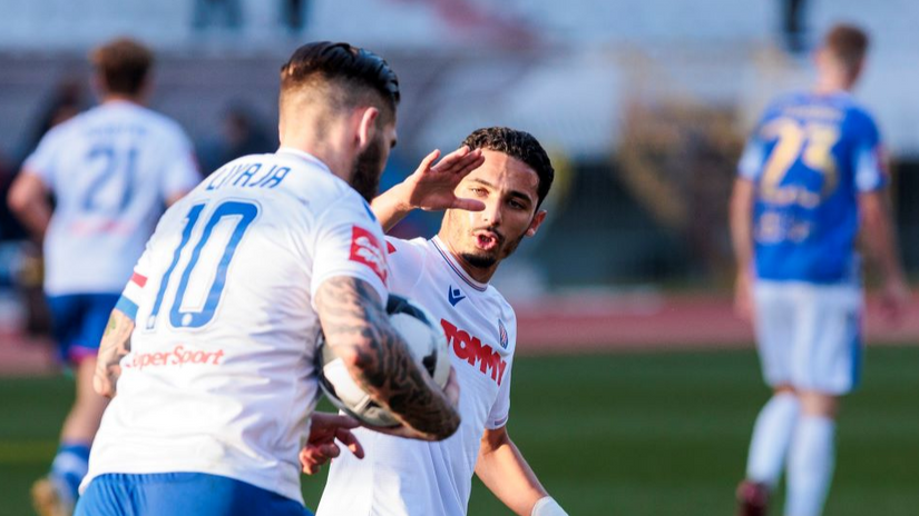 FOTO Hajduk s igračem više pobijedio nogometaše Varaždina pred