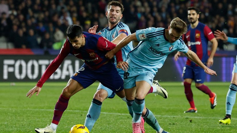 VIDEO Barcelona s igračem više slavila protiv Osasune, Budimir igrao do 68. minute