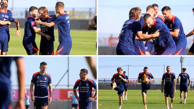 FOTO Modrićev prvi trening za Euro, sjajna atmosfera prije odlaska u Lisabon