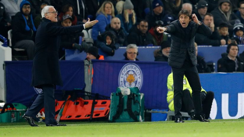 Ranieri i Conte kao rivali u Engleskoj. Reuters / Darren Staples Livepic