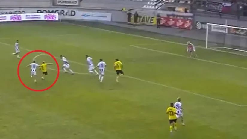 Pogodak Boseca za 0-3. Foto: Screenshot SK