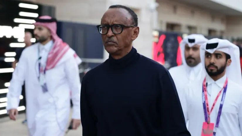Predsjednik Ruande Paul Kagame na utrci F1 u Kataru 2024. Photo: REUTERS/Jakub Porzycki