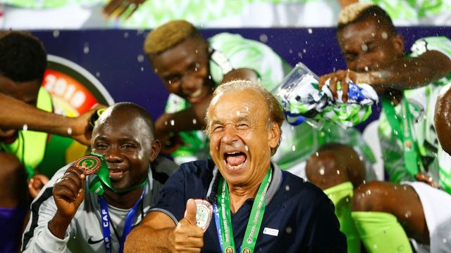 Rohr slavi osvajane AKN-a 2019. godine. Foto:REUTERS/Mohamed Abd El Ghany 