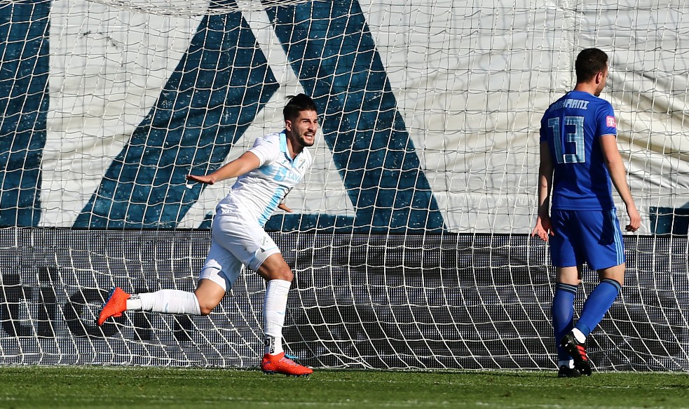 Čolak u dresu Rijeke slavi gol protiv Dinama (REUTERS/Antonio Bronić)