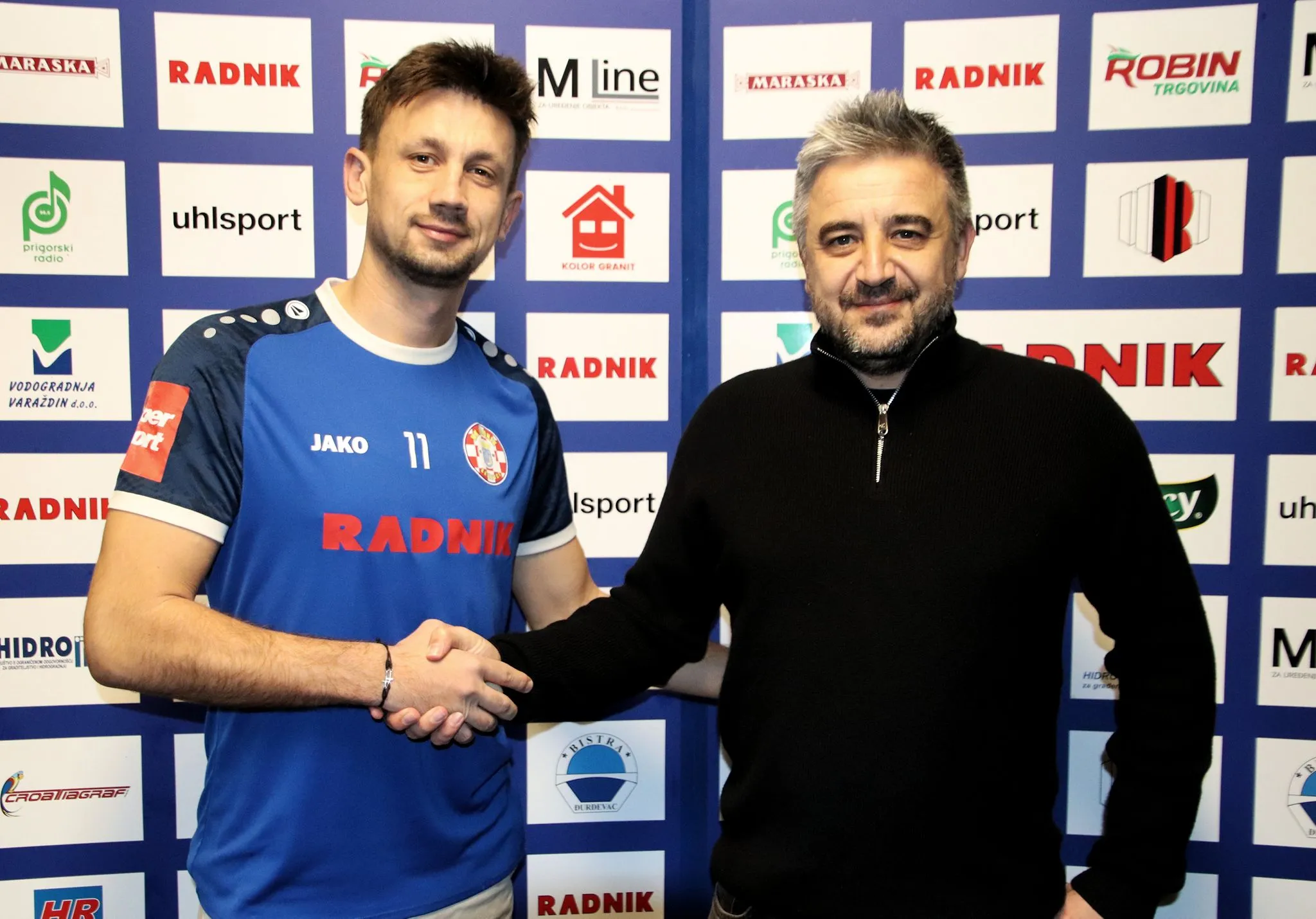 Kocijan i sportski direktor Radnika Vitomir Mijić (foto: NK Radnik Križevci)